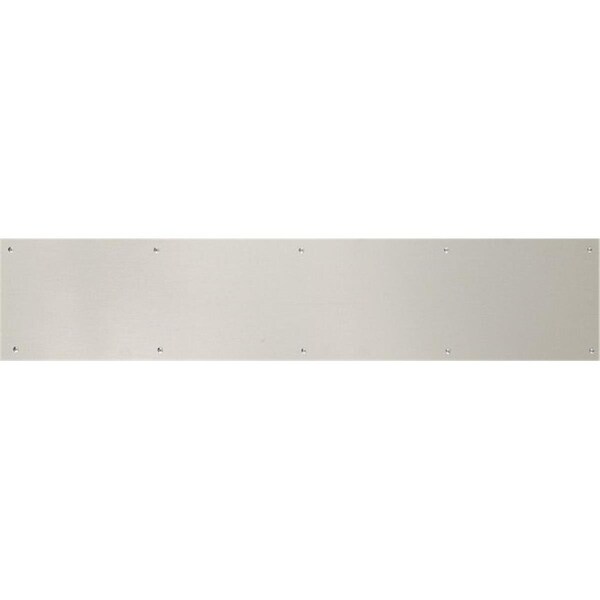 Brass Accents 8 in. x 28 in. Kick Plate Satin Nickel-Aluminum Screw Mount A09-P0828-670 - main